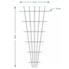Podpera pre rastliny - mriežka (150cm x 75cm) 2 kusy - 7 