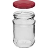 Pohár 250 ml fi66/4 viečko bordo - 6 ks. - 3 ['súprava pohárov', ' poháre na kvasenie', ' poháre na džemy', ' poháre s viečkami', ' poháre fi 66', ' poháre s viečkami 4 úchyty', ' poháre s bordovými viečkami', ' na zaváranie', ' na konzervovanie', ' nádoba na korenie']