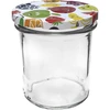 Pohár 350 ml s farebným viečkom - 6 ks. - 3 ['na zaváraniny', ' na džem', ' na kompót', ' na lekvár', ' slivkový', ' slivkové', ' z broskýň', ' broskyňový', ' ovocný', ' na dezert chia', ' čerešňový džem']