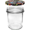 Pohár 350 ml s farebným viečkom - 6 ks. - 4 ['na zaváraniny', ' na džem', ' na kompót', ' na lekvár', ' slivkový', ' slivkové', ' z broskýň', ' broskyňový', ' ovocný', ' na dezert chia', ' čerešňový džem']