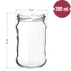 Pohár TO 300 ml so zlatým viečkom fi 66 - 6ks. - 6 ['pohár na zaváraniny', ' pohár 300 ml', ' pohár s viečkom', ' pohár so zlatým viečkom', ' kuchynský pohárik', ' sklenený pohár', ' pohár na drobnosti', ' pohár na džem', ' pohárik na korenie', ' pohárik na bylinky', ' poháre so závitom', ' malé poháre']