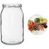 Pohár TO 900 ml s farebným viečkom fi82/6 - 6 ks. - 13 ['pohár na zaváraniny', ' pohár 900 ml', ' pohár s viečkom', ' pohár s farebným viečkom', ' kuchynský pohár', ' sklenený pohár', ' pohár na drobnosti', ' pohár na kompót', ' pohár na huby', ' pohár na džem', ' poháre so závitom']