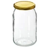 Pohár TO 900 ml s viečkom zlatým fi 82/6 - 6 ks. - 3 ['poháre', ' sklenený pohár', ' sklenené poháre', ' pohár s viečkom', ' poháre na zaváraniny', ' pohár na zaváranie', ' poháre na zaváranie', ' pohár na uhorky', ' pohár na med', ' 900 ml', ' 0', '9 l.']