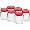 Pohár twist-off, hrubáčik 580ml s bordovým viečkom fi82/6, 6 ks.  - 1 ['poháre', ' pohár', ' súprava pohárov', ' nádoby', ' sklenené nádoby', ' poháre na skladovanie', ' kuchynské poháre', ' poháre zo skla', ' poháre s kovovým viečkom', ' poháre na skladovanie potravín', ' poháre na zaváraniny', ' poháre na bylinky', ' poháre na kávu', ' poháre na čaj', ' poháre do umývačky', ' sklenený pohár', ' pohár s viečkom', ' súprava pohárov', ' poháre na džemy', ' pohár hrubáčik', ' hrubáčik']