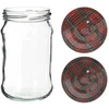 Poháre 300 ml s farebným viečkom fi 66 - 6 ks. - 3 ['poháre na zaváraniny', ' poháre 300 ml', ' sada pohárov', ' poháre na zaváraniny', ' poháre s farebnými viečkami', ' farebné viečka', ' na kompóty', ' na džemy']