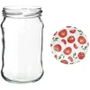 Poháre 300 ml s farebným viečkom fi 66 - 6 ks. - 9 ['poháre na zaváraniny', ' poháre 300 ml', ' sada pohárov', ' poháre na zaváraniny', ' poháre s farebnými viečkami', ' farebné viečka', ' na kompóty', ' na džemy']