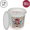 Potravinové vedro GWIOZDA - s vekom, 10 L - 4 ['záhradné vedro', ' vedro s vekom', ' vedro do záhrady', ' vedro s pokrievkou', ' uzatvárateľné vedro', ' uzatvárateľné vedro', ' vedro s potlačou', ' na huby']