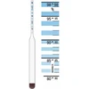 Presný sklenený alkoholometer - 4 ['alkoholometer', ' areometer na meranie alkoholu', ' alkoholový indikátor', ' na destiláty', ' na vodky']