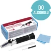 Refraktometer na alkohol  - 1 ['na meranie obsahu alkoholu', ' na kontrolu koncentrácie alkoholu v kvasoch', ' refraktometer', ' výroba nápojov', ' meranie alkoholu v tekutinách', ' meracie zariadenia na alkohol', ' jednoduché meranie koncentrácie alkoholu', ' meranie alkoholu v kvapalinách bez iných prísad', ' percentá alkoholu', ' percentuálny obsah alkoholu']