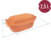 Rímsky hrniec 2,5L - 6 ['rímsky hrniec', ' pečenie bez tuku', ' varenie v pare', ' na mäso', ' na chlieb', ' na ryby', ' pre vegetariánov', ' jedlá z jedného hrnca', ' jedlá pre deti', ' diétne jedlá', ' na pečenie chleba', ' hlinený hrniec', ' hlinený hrniec', ' nápad na darček', ' na paštétu', ' na paštétu', ' forma na biskupský chlebík']