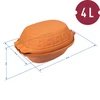 Rímsky hrniec 4L - 4 ['rímsky hrniec', ' pečenie bez tuku', ' varenie v pare', ' na mäso', ' na chlieb', ' na ryby', ' pre vegetariánov', ' jedlá z jedného hrnca', ' jedlá pre deti', ' diétne jedlá', ' na pečenie chleba', ' hlinený hrniec', ' hlinený hrniec', ' nápad na darček']