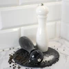 Ručný mlynček na korenie a soľ, 21 cm, biely - 4 ['ručný mlynček na mletie', ' mlynček na korenie', ' mletý korenie', ' mletá soľ', ' korenie v zrnách', ' keramické mlecí kamene']