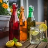 Sklenená fľaša 1 L s hermetickým uzáverom - v rôznych farbách - 4 ['ružová fľaša', ' fľaša Barbie', ' fľaša Hulk', ' fľaša Ľadové kráľovstvo', ' fľaša na vodu', ' fľaša na limonádu', ' fľaša na polievanie kvetov', ' dekoratívna fľaša', ' fľaša s hermetickým uzáverom']