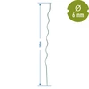 Špirálová oceľová tyčka 1,50m x 6mm - 2 ['oceľová podpora pre rastliny', ' tyčka pre rastliny', ' tyčka pre kvety', ' tyčky pre kvetináče', ' tyčka pre rastliny castorama']