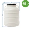 Sud Kvasenina 60L - biely, úchyty - 8 ['sud na kapustu', ' sud na kvasenie', ' sud na kvaseniny', ' kvasenina', ' kapusta', ' uhorky', ' sud s vekom']