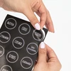 Súprava 12 x pohár 150ml + 30 etikiet na označovanie korenín - 11 ['nálepky na koreniny', ' etikety na poháre', ' etikety na nádoby', ' nálepky na nádoby s koreninami', ' nálepky na bylinky', ' čierne nálepky na koreniny', ' samolepiace etikety na koreniny', ' nálepky na poháre', ' poháre', ' malé poháre', ' pohárik', ' sklenený pohár', ' sklenené poháre', ' pohár s viečkom', ' poháre na koreniny', ' pohár na bylinky', ' pohár 150 ml']