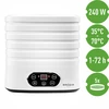 Sušička na huby, ovocie, zeleninu a bylinky s reguláciou teploty, 240W, biela - 9 ['sušička na potraviny', ' sušička na huby', ' sušené ovocie', ' sušená zelenina', ' skladovanie potravín', ' sušenie potravín', ' sušičky na potraviny', ' regulácia teploty', ' dehydrátor']