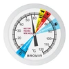 Teplomer do šunkovaru 0,8 kg (0°C do +120°C) 9,0cm - 4 ['teplomer do šunkovaru', ' na údeniny', ' na mäso', ' na pokrmy', ' na varenie', ' šunkovar 0', '8 kg', ' príslušenstvo k šunkovaru', ' teplomer s farebným ciferníkom', ' kuchynský teplomer']