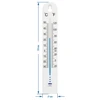 Univerzálny teplomer (-30 do +50°C), 17 cm, biely - 2 ['teplomer', ' univerzálny teplomer', ' teplomer z plastu', ' teplomer čitateľná stupnica', ' teplomer s dvojitou stupnicou v °C a °F', ' teplomer do miestností s vysokou vlhkosťou', ' vonkajší teplomer do -30°C', ' teplomer odolný voči vlhkosti', ' teplomer v bielej farbe', ' pevný teplomer']