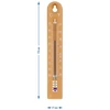 Univerzálny teplomer (-30 do +50°C), 17 cm, svetlohnedý - 4 ['teplomer', ' univerzálny teplomer', ' teplomer z plastu', ' teplomer čitateľná stupnica', ' teplomer s dvojitou stupnicou v °C a °F', ' teplomer do miestností s vysokou vlhkosťou', ' vonkajší teplomer do -30°C', ' teplomer odolný voči vlhkosti', ' teplomer v hnedej farbe', ' pevný teplomer']