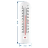 Univerzálny teplomer (-40°C do +50°C) 16cm - 2 ['teplomer bezortuťový', ' teplomer univerzálny', ' teplomer z plastu', ' teplomer čitateľná stupnica', ' teplomer s dvojitou stupnicou', ' teplomer do miestností s vysokou vlhkosťou']