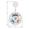 Univerzálny teplomer, samolepiaci (-50°C do +50°C) Ø 7,2cm - 2 ['univerzálny teplomer', ' vonkajší teplomer', ' okenný teplomer', ' teplomer na balkón', ' teplomer za okno', ' teplomer', ' teplomer s čitateľnou stupnicou', ' teplomer z plastu', ' teplomer na sklo', ' samolepiaci teplomer', ' obojstranný teplomer']