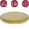 Uzáver fi 100 zlatý - 10 ks. - 3 ['uzáver', ' uzávery', ' viečko', ' viečka', ' fi100', ' fi 100']