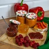 Uzáver fi 66/4 zeleninové tváre - 10 ks. - 5 ['uzávery na poháre', ' viečka na zaváraniny', ' farebné uzávery', ' na poháre fi 66', ' na pasterizáciu', ' uzávery s klikom']