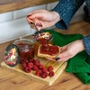 Uzáver fi 82/6 ovocie na čiernom pozadí - 10 ks. - 5 ['uzávery', ' poháre', ' uzávery na džemy', ' skladovanie', ' uzávery na poháre', ' sezónne ovocie', ' viečka na poháre', ' uzáver fi 82', ' uzávery s klikom']