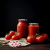 Uzávery fi 82/6 paradajky - 10 ks. - 5 ['biela uzávera', ' farebný vzor paradajok', ' pasterizácia', ' kontrola procesu', ' skladovanie', ' veľkosť fi Paradajky 82', ' ozdoba špajze', ' uzávery na pasterizáciu', ' uzávery zelenina', ' uzávery paradajok']