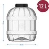 Viacúčelový pohár 12L s viečkom - 5 ['poháre na zaváraniny', ' pohár', ' pohár na uhorky', ' na likéry', ' pohár 12 l', ' pohár s certifikátom', ' nerozbitný pohár', ' univerzálny pohár', ' viacúčelový pohár', ' pohár na zaváraniny', ' plastový pohár', ' pohár z plastu']