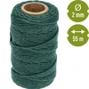 Zelený bavlnený špagát 2 mm/55 m/100 g - 4 ['bavlnený špagát', ' bavlnený šnúr', ' špagát pre jemné rastliny', ' ', ' prírodný špagát', ' ekošpagát', ' špagát na makramé', ' špagát na viazanie', ' špagát na ručné práce', ' špagát na sťahovanie', ' zelený špagát', ' zelený šnúr']