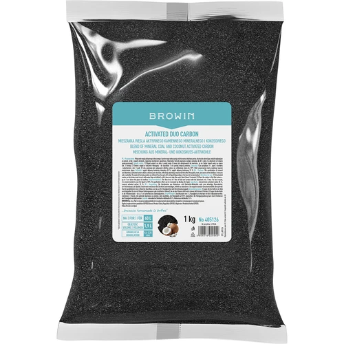 Activated Duo Carbon – zmes kamenného (minerálneho) a kokosového aktívneho uhlia, 1 kg, na 60 l
