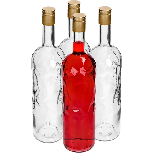 Ľadová fľaša 1L s uzáverom fi30/35, 4ks - 2 ['Ľadová fľaša', ' ľadová fľaša', ' fľaša 1L', ' fľaše 1L', ' sada 4 fliaš', ' fľaša s drážkami', ' fľaša na likér', ' fľaše na likér', ' fľaša na nápoje', ' fľaše na nápoje', ' ozdobné fľaše', ' ľadová fľaša']