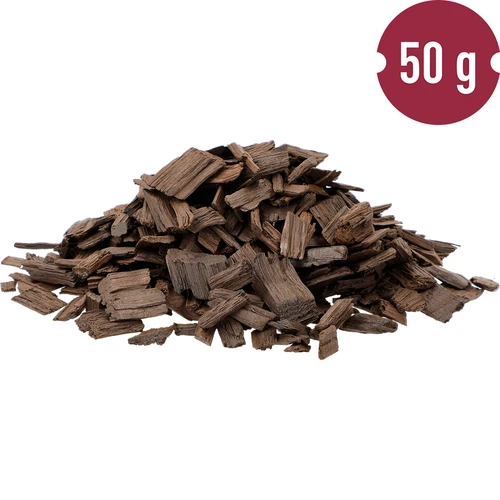 Americké dubové vločky silne opekané, 50 g - 4 ['dubové chipsy', ' dubové vločky', ' prírodné dubové vločky', ' silne opekané dubové vločky', ' dubové vločky na whisky', ' dubové vločky na bourbon', ' vločky na brandy', ' vločky na dubovú vodku', ' zrenie nápojov', ' aromatizovanie nápojov', ' do alkoholu', ' prísady do alkoholu', ' chuťové prísady', ' dubové vločky 50 g', ' americké dubové hobliny', ' vločky z amerického duba', ' aromatizujúce vločky', ' silne opekané chipsy', ' ako ľahko vyrobiť whisky']