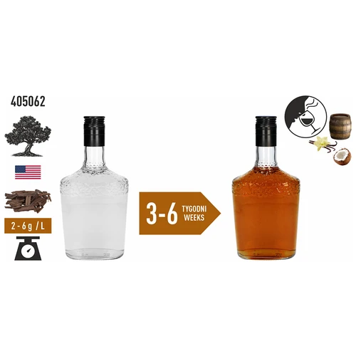 Americké dubové vločky silne opekané, 500g - 6 ['dubové chipsy', ' dubové vločky', ' prírodné dubové vločky', ' silne opekané dubové vločky', ' dubové vločky na whisky', ' dubové vločky na bourbon', ' vločky na brandy', ' vločky na dubovú vodku', ' zrenie nápojov', ' aromatizovanie nápojov', ' na alkohol', ' prísady do alkoholu', ' chuťové prísady', ' dubové vločky 500 g', ' americké dubové hobliny', ' vločky z amerického dubu', ' aromatizujúce vločky', ' silne opekané chipsy', ' ako ľahko vyrobiť whisky', ' dubové vločky pol kg']