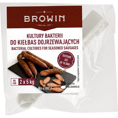 Bakteriálne kultúry na zrejúce klobásy, 2 g  - 1 ['štartovacie kultúry na klobásy', ' bakteriálne kultúry na klobásy', ' chorizo', ' saláma', ' baktérie na dlhozrejúce klobásy']