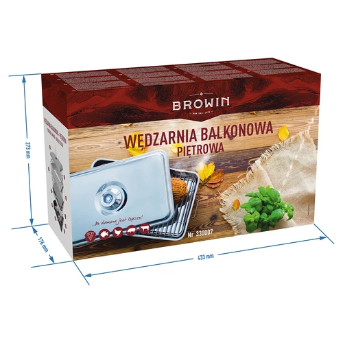 Balkónová udiareň s nastaviteľnou kapacitou - 7