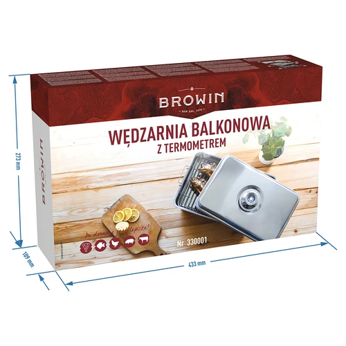 Balkónová udiareň s teplomerom - 6 ['udiareň', ' udiaren', ' údenie', ' údiť', ' údenina', ' údeniny', ' gril']