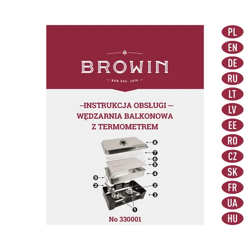 Balkónová udiareň s teplomerom - 9 ['udiareň', ' udiaren', ' údenie', ' údiť', ' údenina', ' údeniny', ' gril']