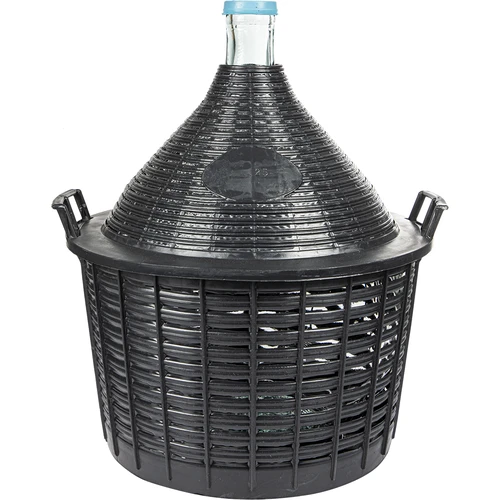 Balón na víno 25 L v plastovom koši  - 1 ['demižón', ' fľaša na víno', ' balón na víno', ' na pivo', ' na fermentáciu', ' domáce víno', ' sklenený balón na víno', ' na likéry', ' na medovinu']