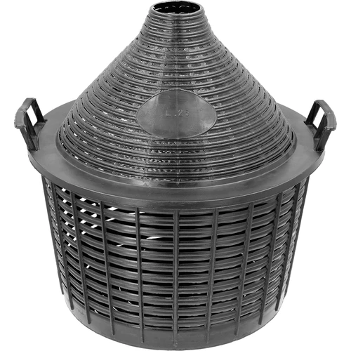 Balón na víno 25 L v plastovom koši - 3 ['demižón', ' fľaša na víno', ' balón na víno', ' na pivo', ' na fermentáciu', ' domáce víno', ' sklenený balón na víno', ' na likéry', ' na medovinu']