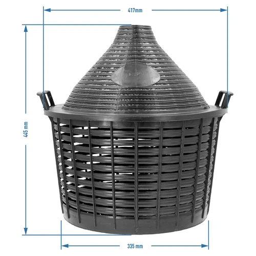 Balón na víno 25 L v plastovom koši - 7 ['demižón', ' fľaša na víno', ' balón na víno', ' na pivo', ' na fermentáciu', ' domáce víno', ' sklenený balón na víno', ' na likéry', ' na medovinu']