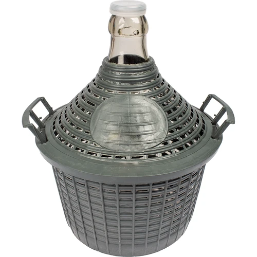 Balón na víno 5 L v plastovom koši  - 1 ['demižón', ' demižón', ' balón na víno v plastovom koši', ' vinársky balón', ' balón na víno', ' nádoba na víno', ' galón na víno', ' sklenený balón', ' balón na fermentáciu', ' balón 5 l']