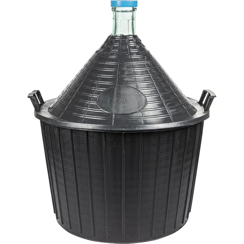 Balón na víno 54 L v plastovom koši  - 1 ['demižón', ' fľaša na víno', ' balón na víno', ' na pivo', ' na fermentáciu', ' domáce víno', ' sklenený balón na víno', ' na likéry', ' na medovinu']
