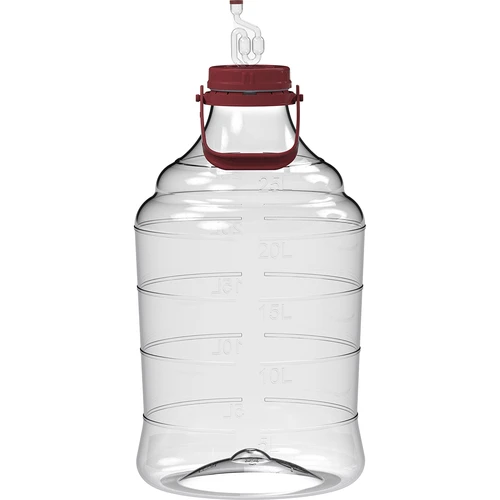 Balón na víno ľahký, nerozbitný, s držadlom, 25 L  - 1 ['fermentačná nádoba', ' fermentačná nádoba', ' v čom fermentovať', ' balón na víno', ' balón na pivo', ' na fermentáciu', ' balón so širokým otvorom', ' PET balón', ' plastový balón', ' nerozbitný balón', ' balón na víno', ' vinárska novinka', ' balón 25 L']
