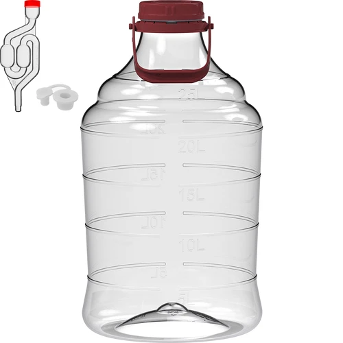 Balón na víno ľahký, nerozbitný, s držadlom, 25 L - 2 ['fermentačná nádoba', ' fermentačná nádoba', ' v čom fermentovať', ' balón na víno', ' balón na pivo', ' na fermentáciu', ' balón so širokým otvorom', ' PET balón', ' plastový balón', ' nerozbitný balón', ' balón na víno', ' vinárska novinka', ' balón 25 L']