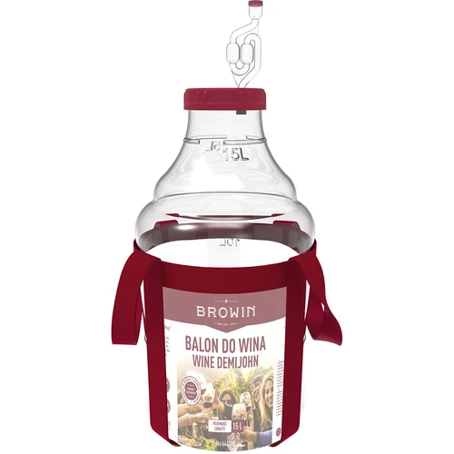 Balón na víno ľahký, nerozbitný, s popruhmi, 15 L - 3 ['balóny na víno', ' balóny na pivo', ' nádoby na víno', ' nádoby na pivo', ' nádoby PET', ' balóny so širokým hrdlom', ' vinárske súpravy', ' nerozbitné nádoby', ' nádoby na fermentáciu', ' balóny na fermentáciu', ' balóny so skrutkovacím uzáverom', ' balóny s príslušenstvom', ' novinky vo vinárstve', ' domáce vína', ' domáce pivá', ' popruhy na prenášanie', ' balóny', ' z plastu', ' nerozbitné', ' fermentor', ' demižón', ' galón', ' víno', ' pivo', ' s popruhmi', ' súprava']