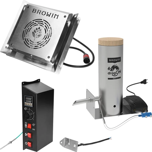 Bezrámová udiareň dragON PLYWOOD NATURE s digitálnym regulátorom, 200 l - 7