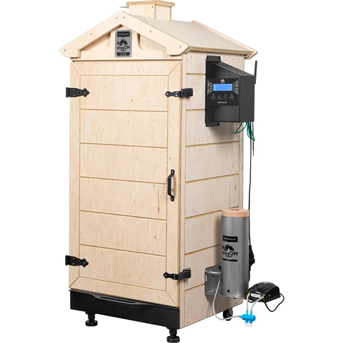 Bezrámová údiareň dragON PLYWOOD NATURE s regulátorom Wi-Fi, 200L - 2